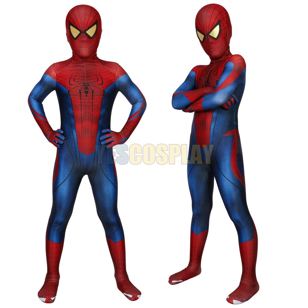 Kids The Amazing Spider-Man Peter Parker Cosplay Suit For Children ...