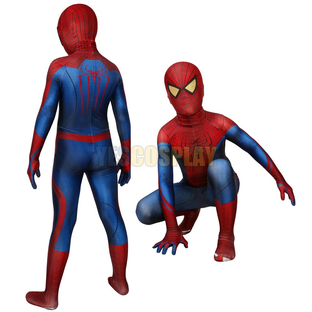 Kids The Amazing Spider-Man Peter Parker Cosplay Suit For Children ...